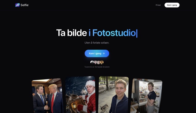 AI Selfie website